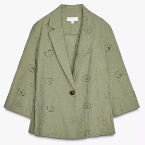 Brand New Zara Embroidery Blazer